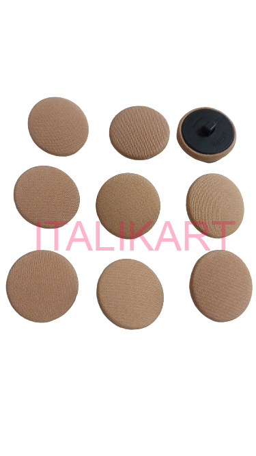 Imbracam Nasturi Bombati L18 Spate Metal/Plastic Alb Negru, cu picior 