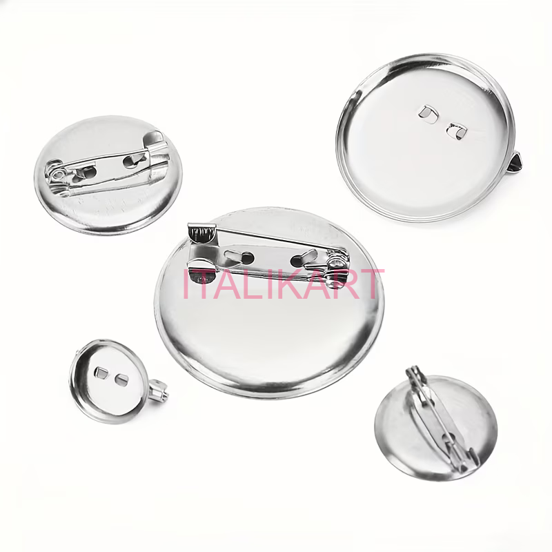Set 100 Baze de BROSA metalice cu AC tip PLATOU BROSA dimensiune la alegere, ITALIKART