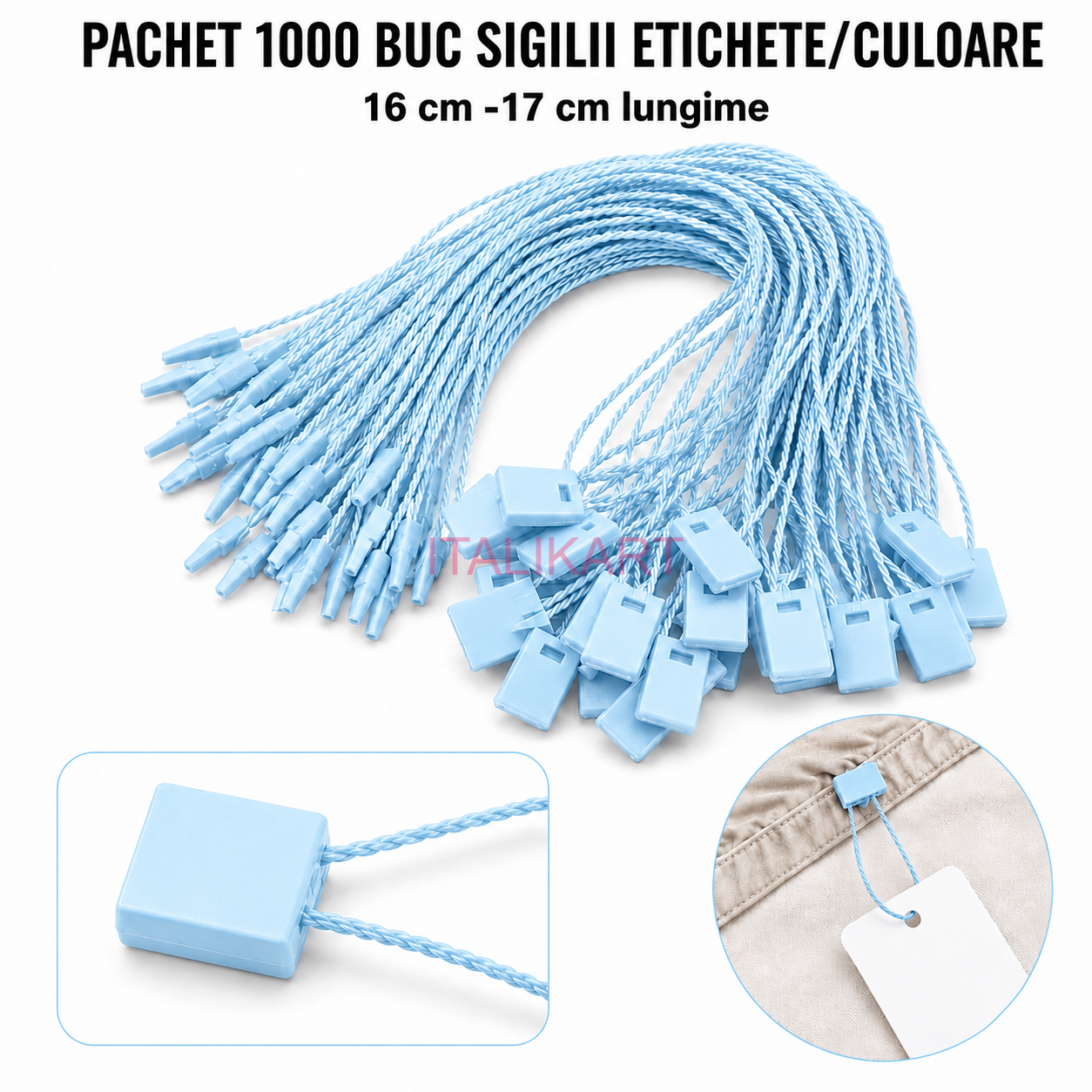 Set 1000 Sigilii Bleo ptr Etichete ,16-17 cm Lungime,fir matasos