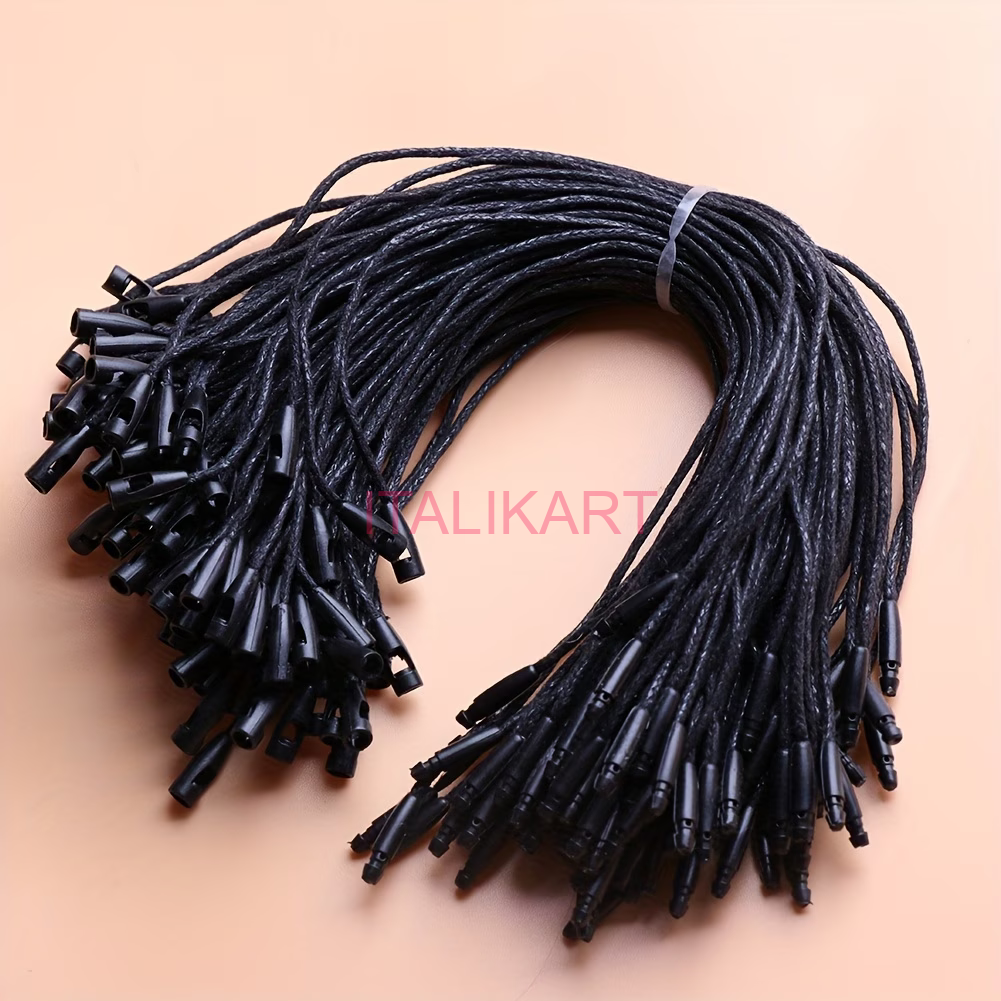 Set 1000 Sigilii Negre ptr Etichete ,17-20 cm Lungime,FIR ATA CERATA