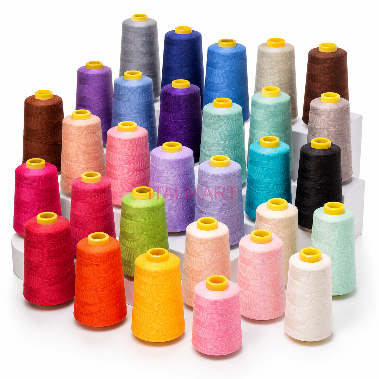 Ata De Cusut profesionala la con 100% Poliester 40/3 (75) 5000 Yards/Con Confectii textile alegeti culoarea, ITALIKART