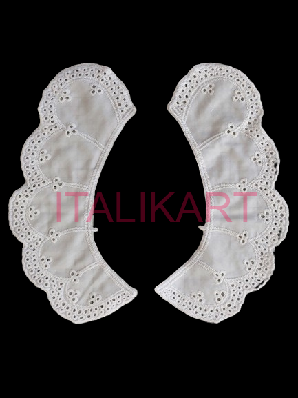Set 10 Gulere Decorative Brodate 2 Piese, ITALIKART 002