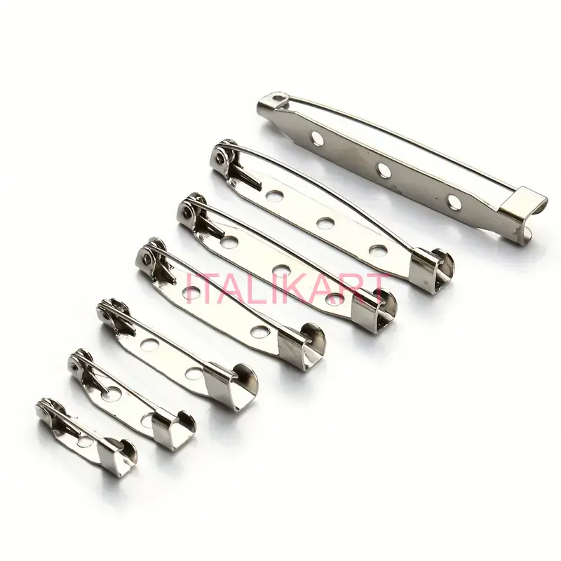 Set 100 Ace Brosa Metalice ARGINTII realizare Brose si Insigne calitate PREMIUM, ITALIKART